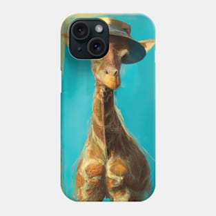 Giraffe with a Hat Phone Case