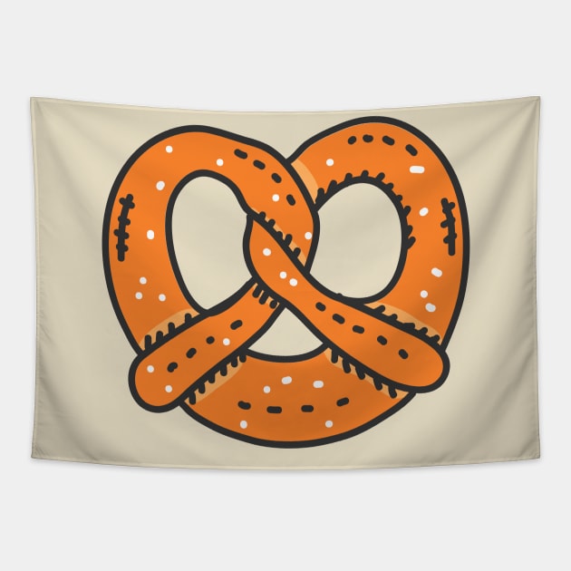 Pretzel heart Tapestry by UniqueDesignsCo