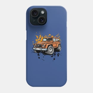 Off-Road 4x4 Vehicles in Graffiti Cartoon Style Phone Case