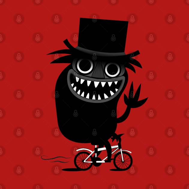 Babadook Likes Bicycle by Plan8