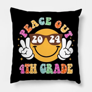 Peace Out School, Last Day of School, End of School 4th Grade Pillow