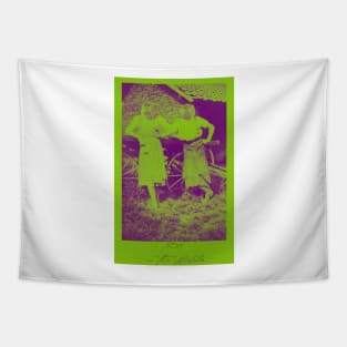 Wild Break (green & purple) Tapestry