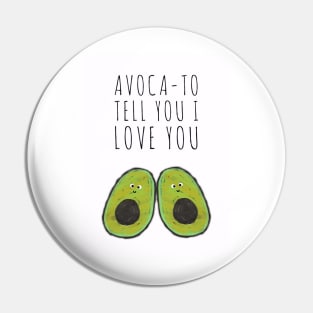 Avocado I Love You - Valentine’s Day/ Anniversary Greeting Card  for girl/boyfriend, wife/husband, partner, children, or loved one - Great for stickers, t-shirts, art prints, and notebooks too Pin