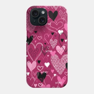 Hearts and Kisses Phone Case