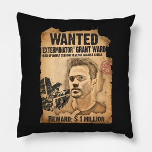 Wanted: "Exterminator" Grant Ward Pillow