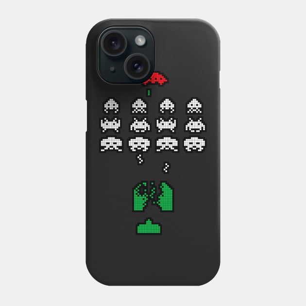 8 bit Invaders Phone Case by Retrific