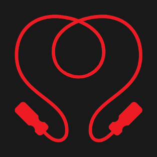 Red Heart Rope Design for Rope Jumpers T-Shirt