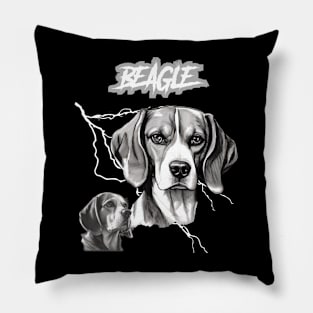 Beagle Heavy Metal Dog Lover Pillow