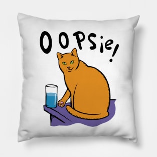 Oopsie, cat mischief. Pillow