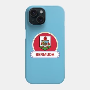 Bermuda Country Badge - Bermuda Flag Phone Case