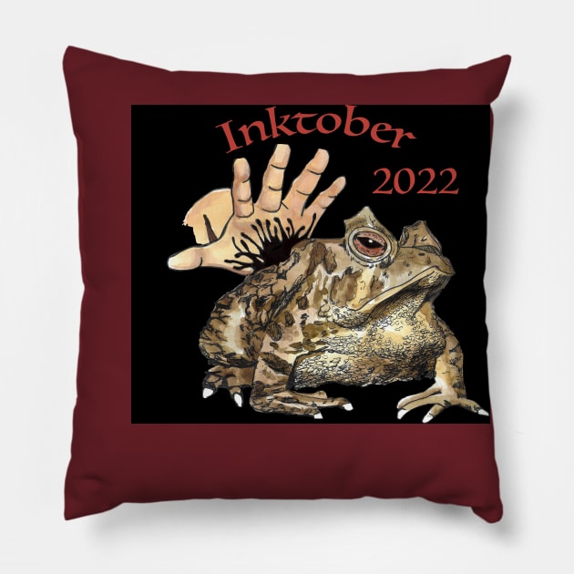 Inktober 2022 Pillow by Riffic Studios