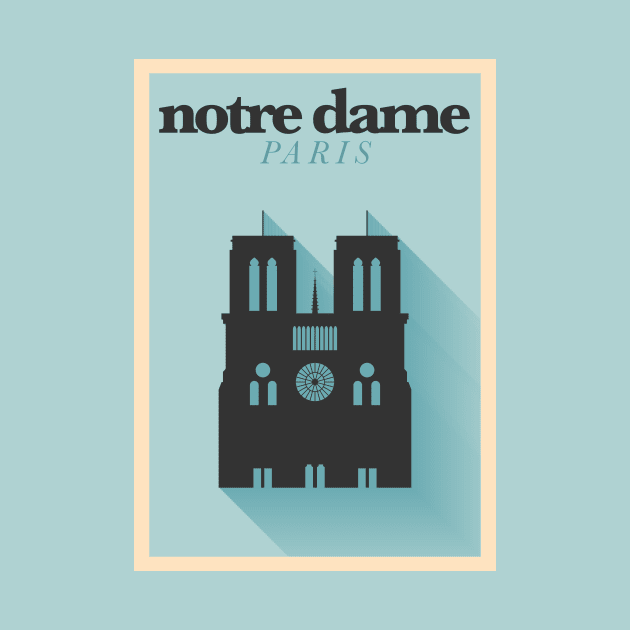 Notre Dame Paris Poster Design by kursatunsal