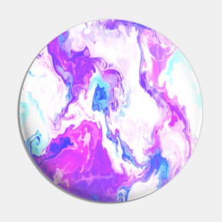 Purple and White Marble Pin
