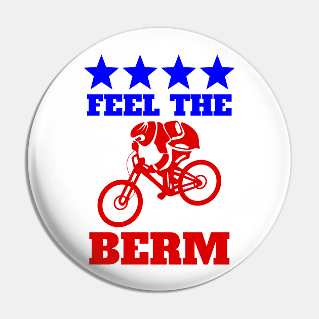 Bernie Sander Mountain Bike Pin by mailboxdisco