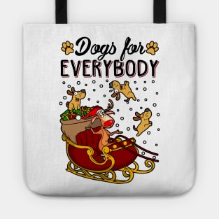 Dogs Ugly Christmas Sweater. Dogs For Everybody Matching Sweatshirts. Tote