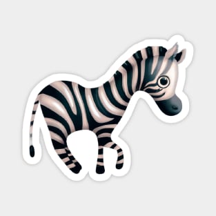 Cute Zebra Drawing Magnet