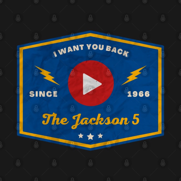 The Jackson 5 // Play Button by Blue betta
