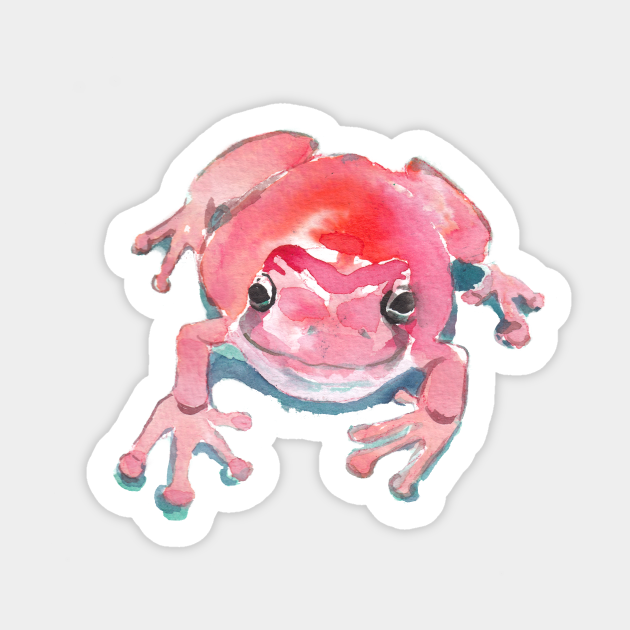 Strawberry frog - Frog - Sticker