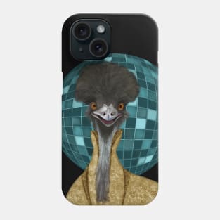 Funny Ready to Party Disco Emu Phone Case