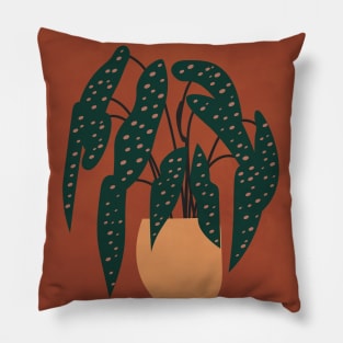 Boho Terracotta Begonia Pillow