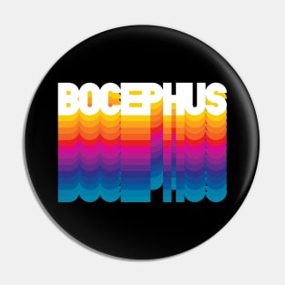 Retro Bocephus Proud Personalized Name Gift Retro Rainbow Style Pin