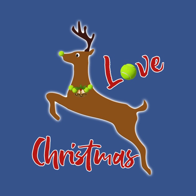 Tennis Love Christmas by numpdog