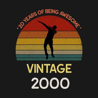 20th birthday vintage dabbing 2000 T-Shirt