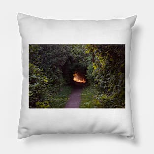 Light at the end of a tunnel Pillow