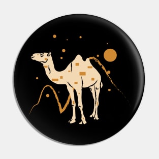 Camel and Desert at Night Pin