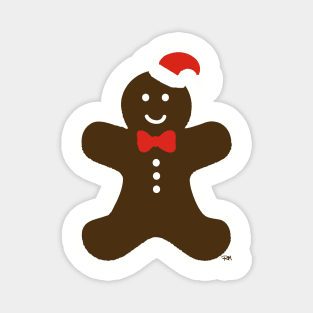 Santa Gingerbread Man Magnet