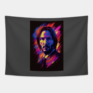 John Wick 4 Colorful Art Tapestry