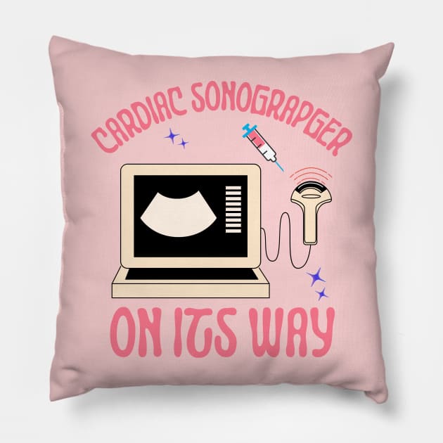 Cardiac Sonographer Pillow by Haministic Harmony