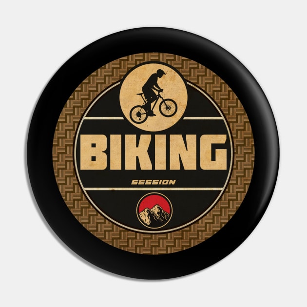 Biking Session Pin by CTShirts