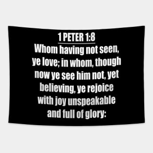 Bible Verse 1 Peter 1:8 Tapestry