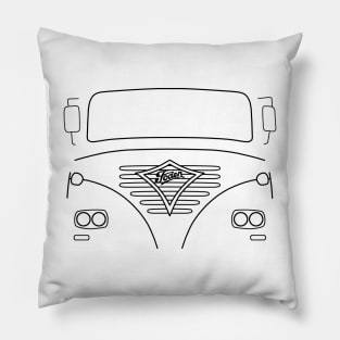 Foden classic lorry outline (black) Pillow