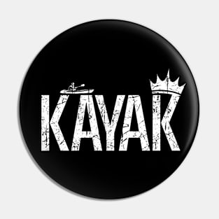 KAYAKing kayak cool simple typography SPORT-7 Pin