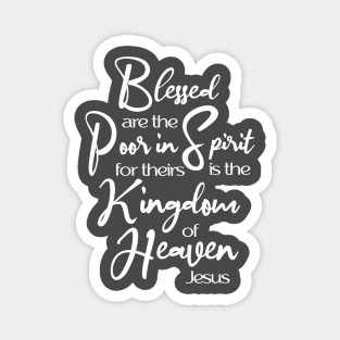 Beatitudes, Blessed Are, Sermon on the Mount, Jesus Quote Magnet