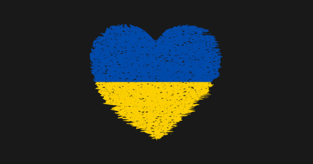 Ukraine grunge distress heart flag design  ukraine flag  sticker Ukraine grunge distress heart flag design  ukraine flag  sticker