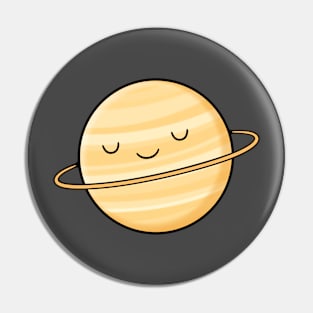 Happy Planet Saturn Pin