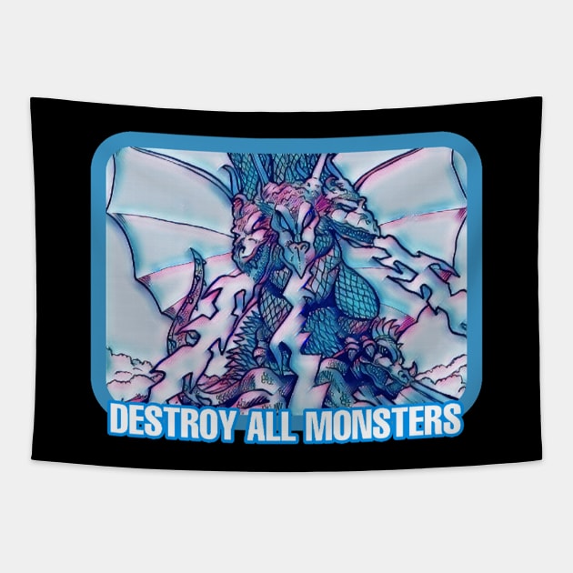 DESTROY ALL MONSTERS Tapestry by Robzilla2000