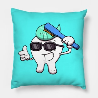 Cool Tooth With Toothpaste Hair Pillow