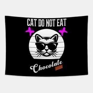 Cat Do Not Eat Chocolate Tapestry