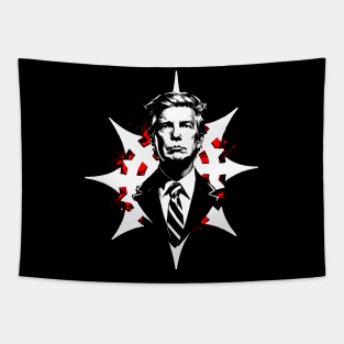 Trump Blood Chaos Star Tapestry