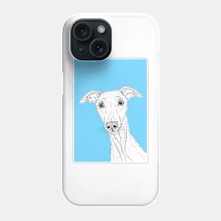 Whippet Dog Portrait Phone Case