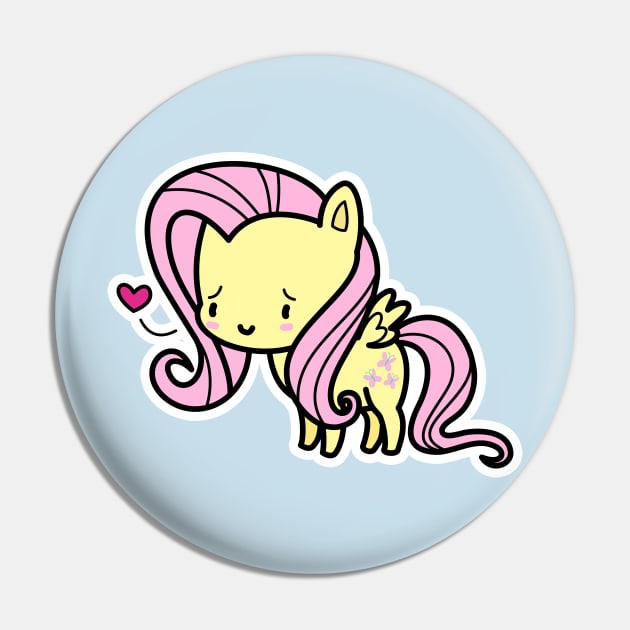 Fluttershy chibi Pin by Drawirm