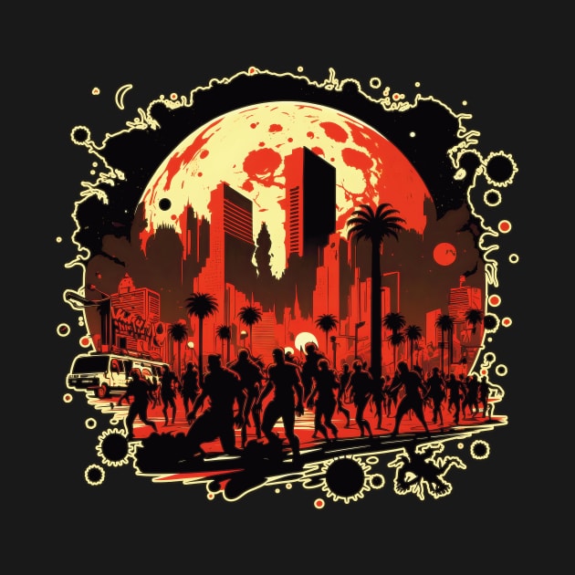 Red Moon Rising: Zombies on the Strip by GozuDesigns