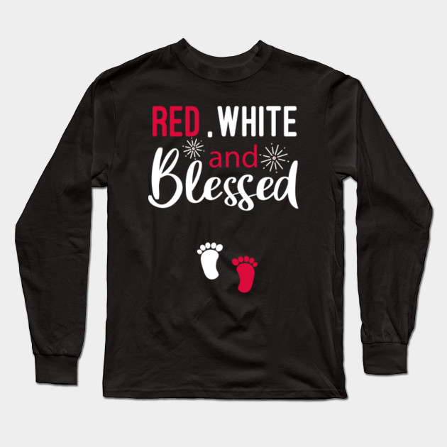 Red White And Blessed 4th Of July Pregnancy Announcement