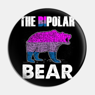 The Bipolar Bear Bisexual Gift Pin