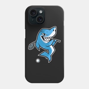 Shark Golf Player Golfer Golfing Funny Kids Boys design Phone Case