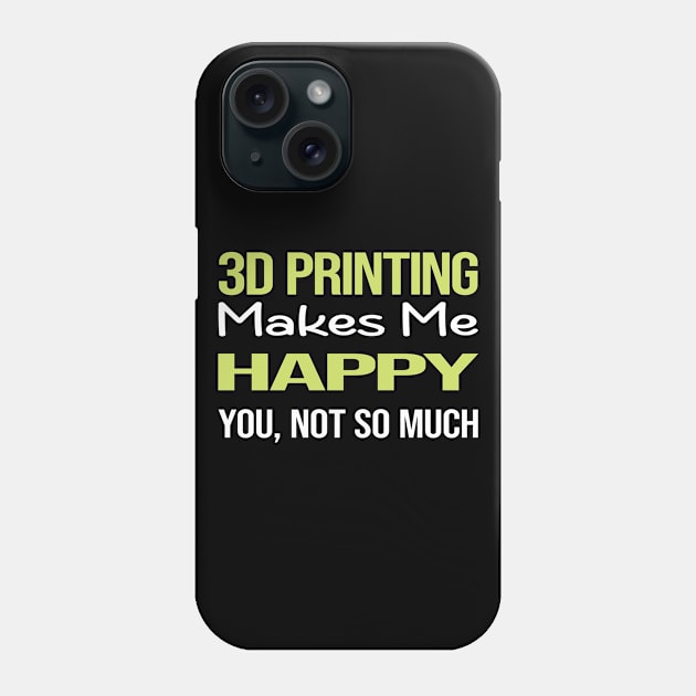 Funny Happy 3D Printing Phone Case by symptomovertake